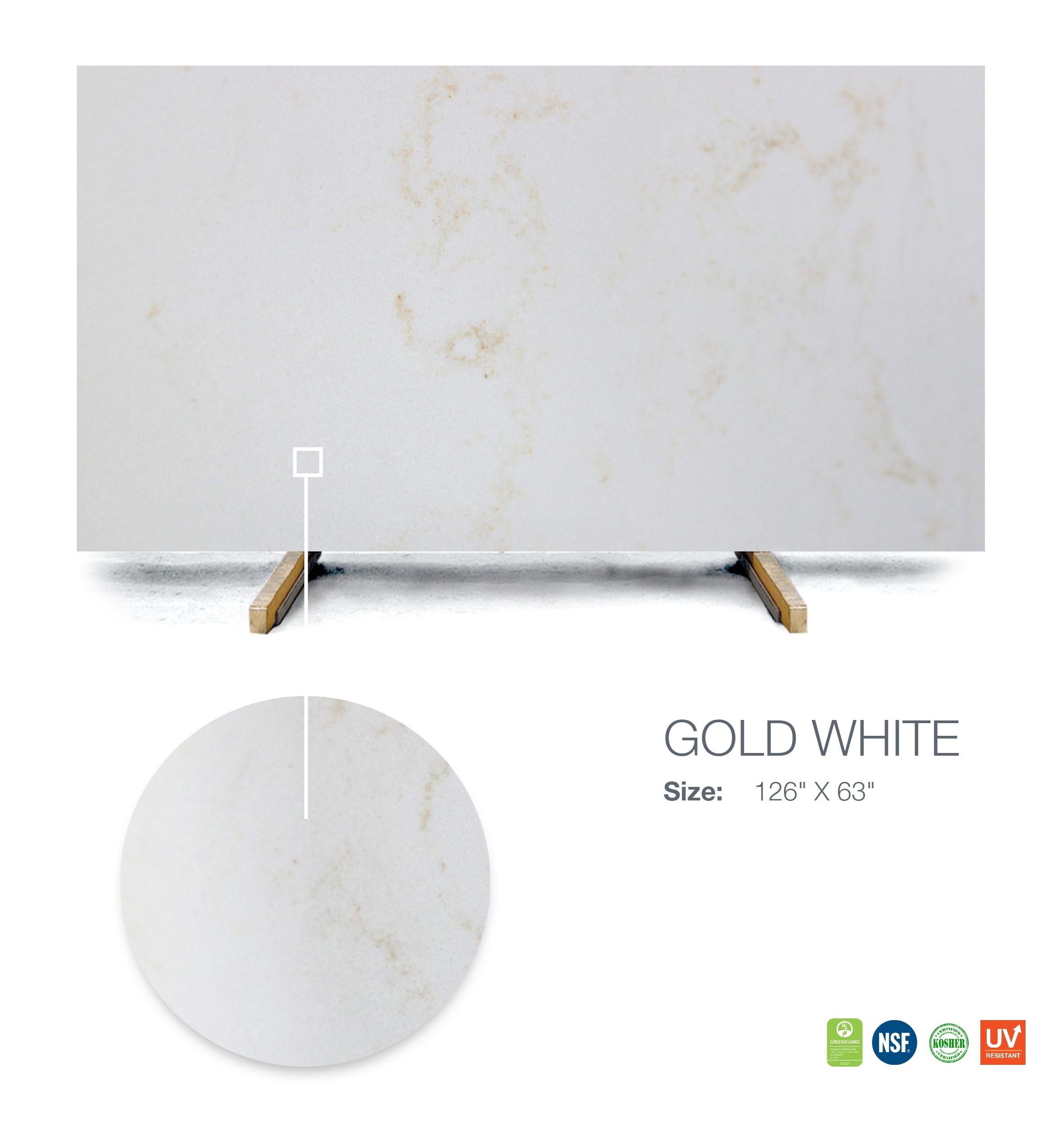 Gold White